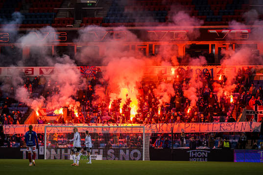 Spectators in the stands