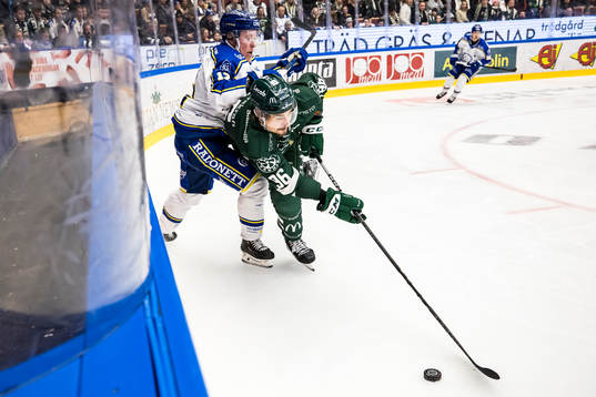 Leksands Kalle Östman och Färjestads David Tomasek