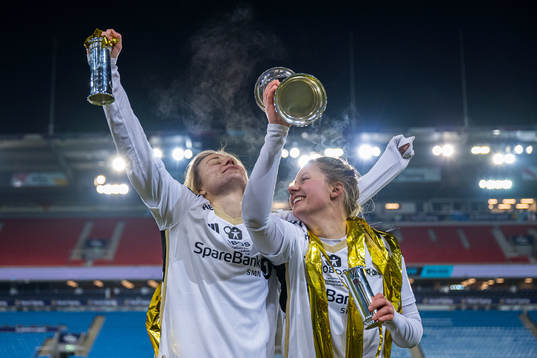 Cesilie Andreassen and Selma Sol Magnusdottir of Rosenborg