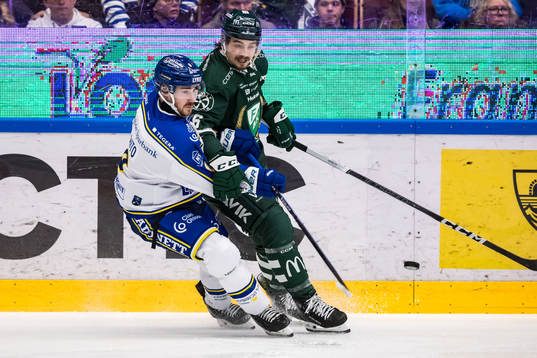 Leksands Matt Caito och Färjestads Joel Nyström