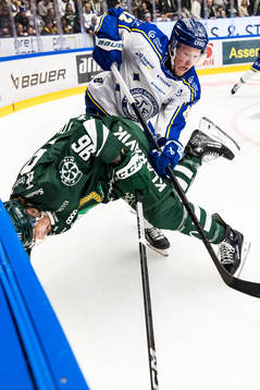 Leksands Kalle Östman och Färjestads David Tomasek