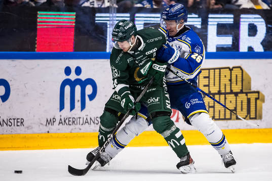 Färjestads Marcus Westfält och Leksands Patrik Noren