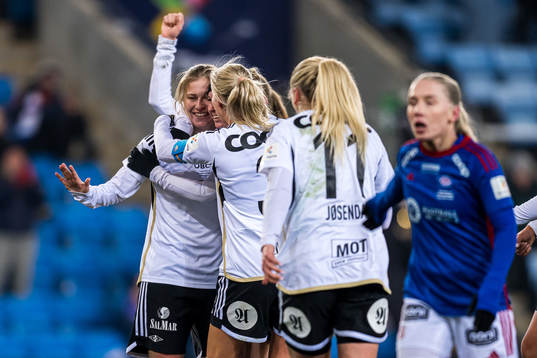Cesilie Andreassen of Rosenborg celebrates