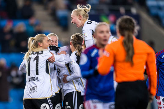 Cesilie Andreassen of Rosenborg celebrates