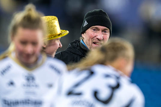 Steinar Lein, head coach of Rosenborg, celebrates