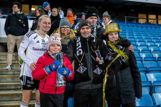 Emilie Marie Joramo of Rosenborg celebrates
