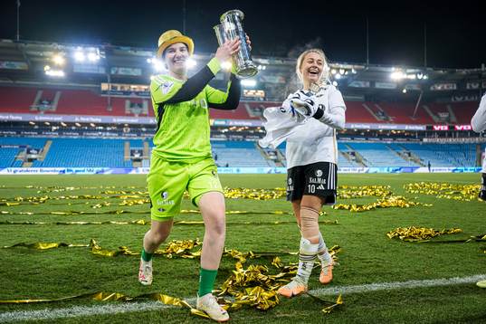 Lene Christensen and Camilla Linberg of Rosenborg