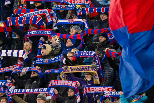Spectators in the stands