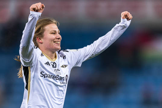 Cesilie Andreassen of Rosenborg celebrates