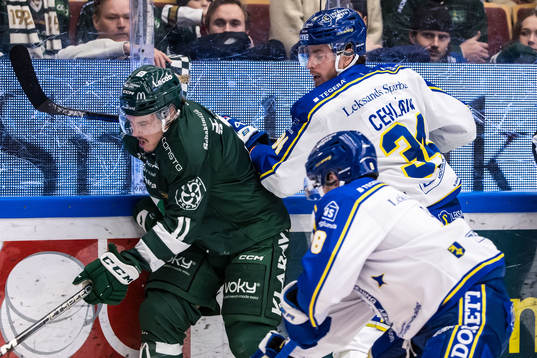 Färjestads Joakim Nygård och Leksands Peter Cehlarik