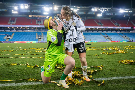 Lene Christensen and Camilla Linberg of Rosenborg