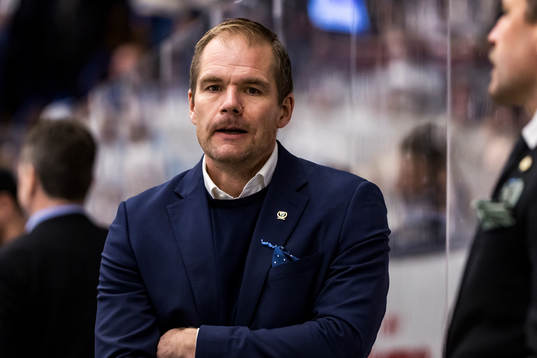 Färjestads tränare Thomas Mitell