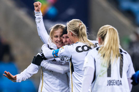 Cesilie Andreassen of Rosenborg celebrates