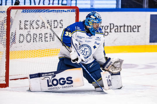 Leksands målvakt Filip Larsson
