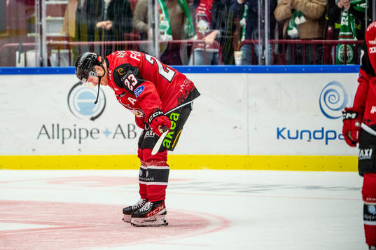 Malmö Redhawks Christoffer Forsberg deppar