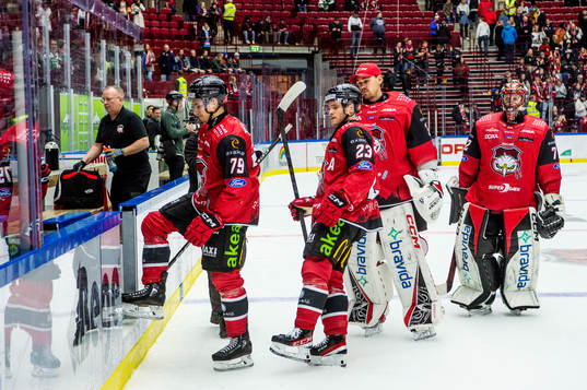 Malmö Redhawks spelare deppar
