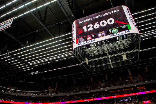 Dagens publiksiffra 12600 i Malmö arena