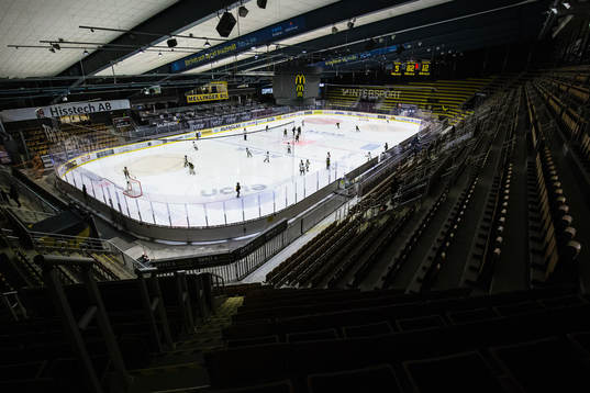 Interiör av ABB Arena Nord