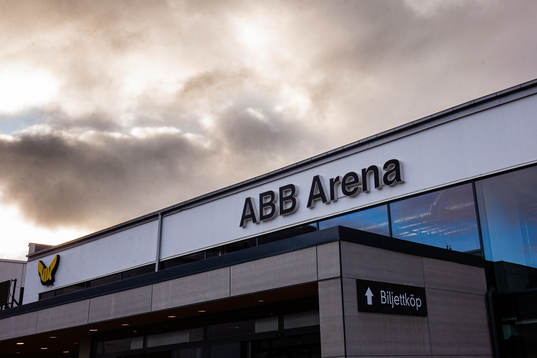 Exteriör av ABB Arena Nord
