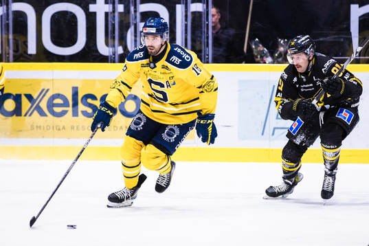Södertäljes Linus Videll och Västerås Nicholas Hutchison