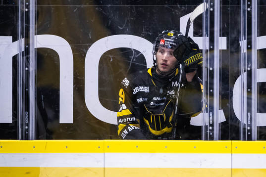Västerås Elias Pettersson i utvisningsbåset