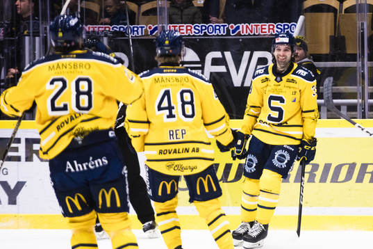 Södertäljes Stelio Mattheos jublar