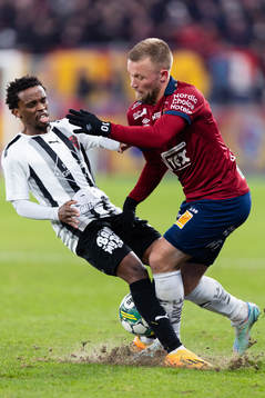Nordic Uniteds Kgotso Masangane och Örgrytes Nicklas