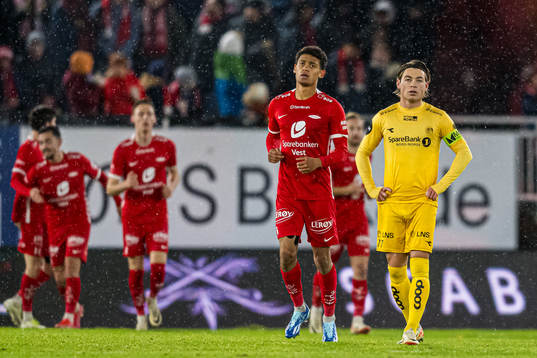 Patrick Berg of Bodø/Glimt looks dejected