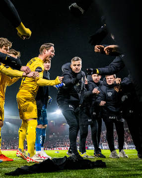 Patrick Berg and Kjetil Knutsen, head coach of Bodø/Glimt