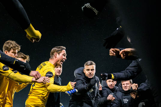 Patrick Berg and Kjetil Knutsen, head coach of Bodø/Glimt