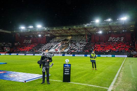Spectators in the stands