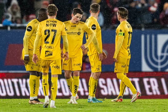 Sondre Brunstad Fet of Bodø/Glimt looks dejected
