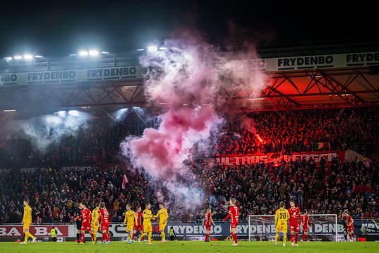 Spectators in the stands