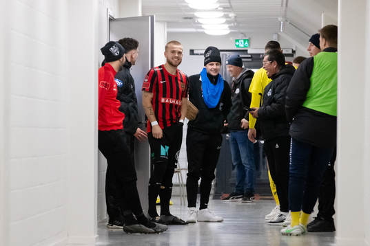 Brommapojkarnas Amadeus Sögaard och Oscar Pettersson