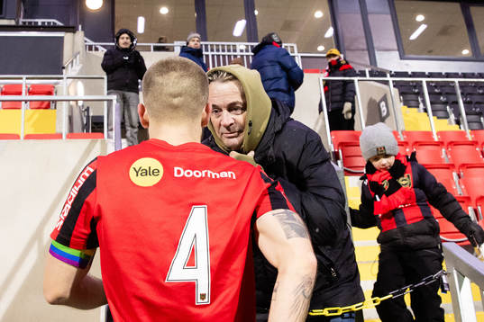 Brommapojkarnas Amadeus Sögaard och Runar Söögard