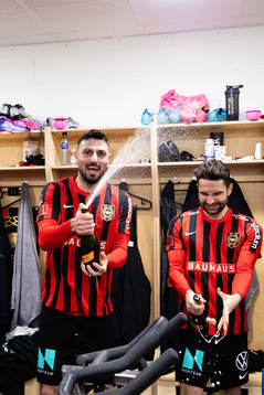 Brommapojkarnas Rebin Sulaka jublar