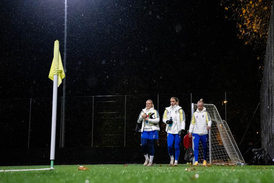 Goalkeeper Emma Holmgren, Kosovare Asllani and Caroline