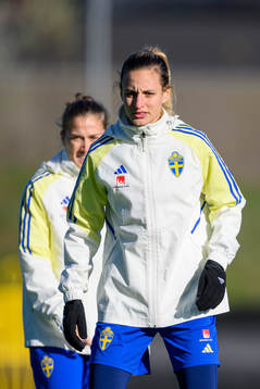 Filippa Angeldahl and Nathalie Björn of Sweden of the