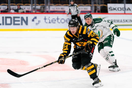 Skellefteås Jonathan Pudas och Färjestads Patrik Lundh