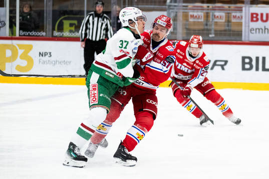 Rögles Albin Sundsvik och Timrås Anton Lander