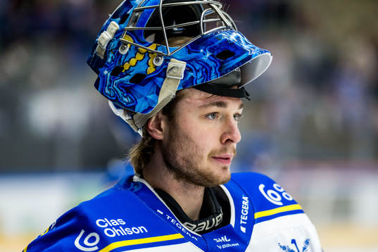 Leksands IFs målvakt Filip Larsson