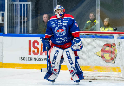 Oskarshamns målvakt Marek Langhamer deppar