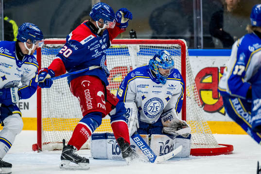 IK Oskarshamns Hynek Zohorna och Leksands IFs målvakt