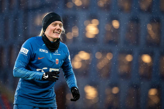 Mathilde Harviken of the Norwegian women's national