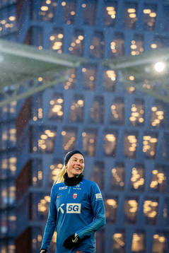 Guro Bergsvand of the Norwegian women's national football
