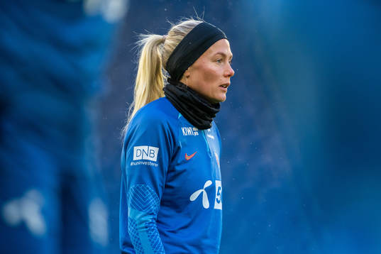 Guro Bergsvand of the Norwegian women's national football