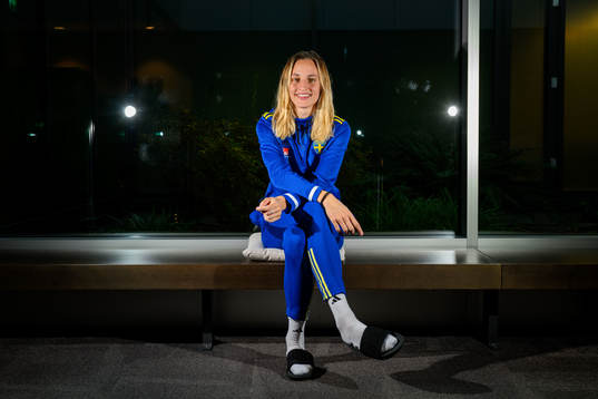 Nathalie Björn of Sweden of the women's national football