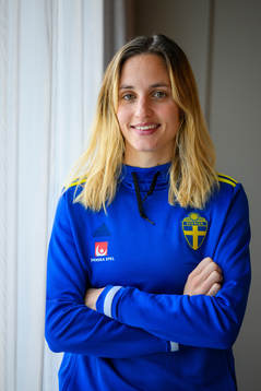 Nathalie Björn of the women's national football team of