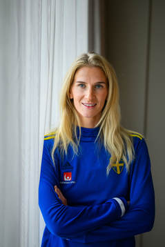 Sofia Jakobsson of the women's national football team of