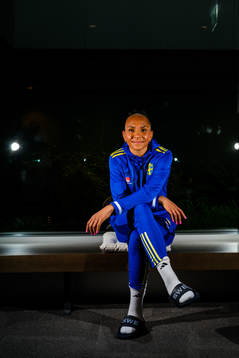 Madelen Janogy of the women's national football team of